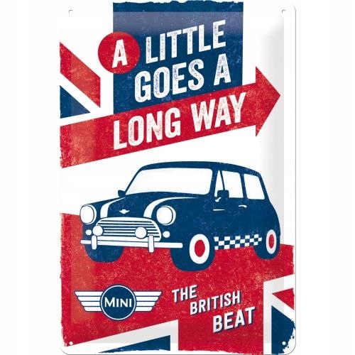 

Metalowy Plakat Blacha 3D 20x30cm Mini Cooper