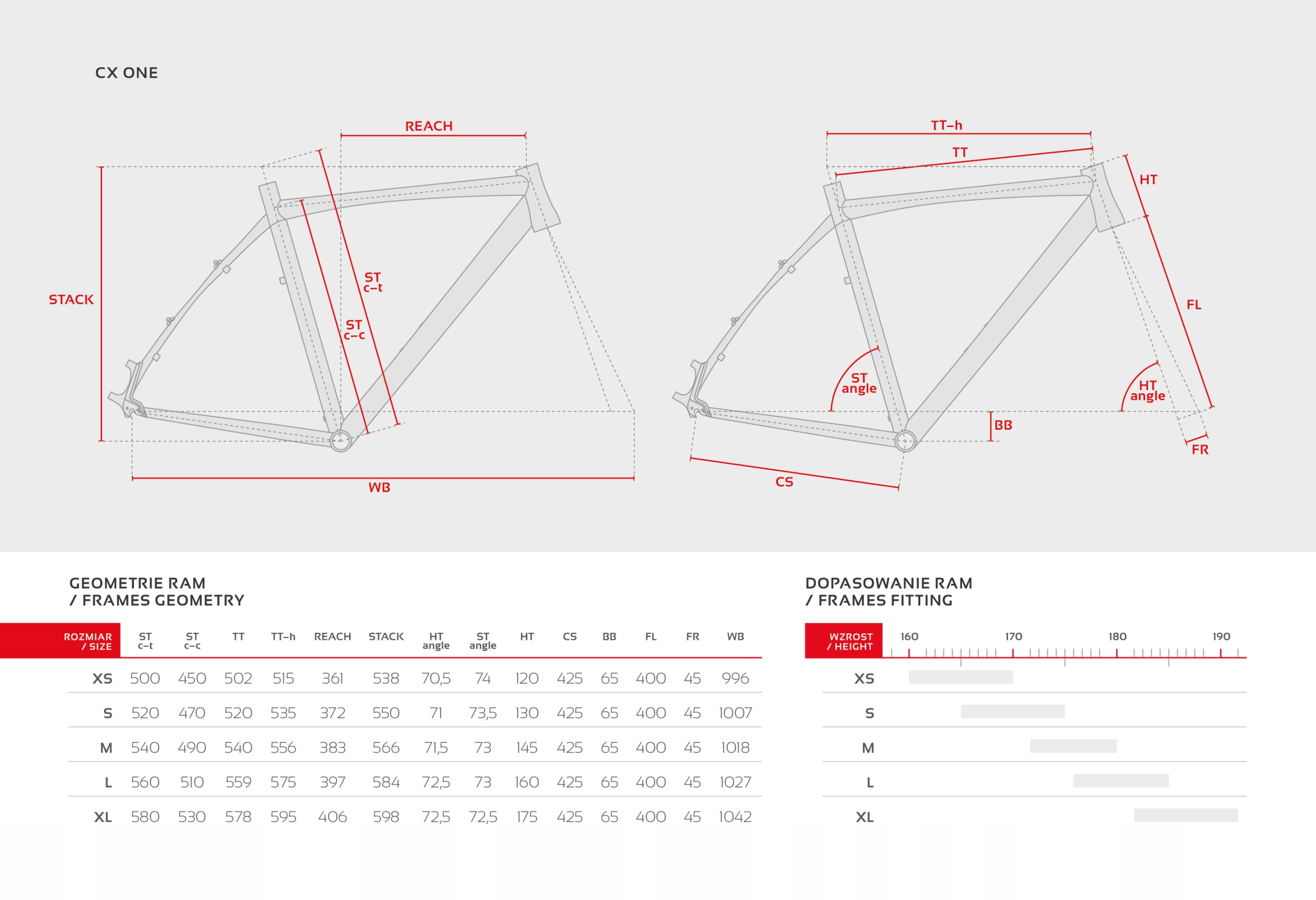 Rama przełajowa gravel Accent Cx-One XS grafit Marka Accent