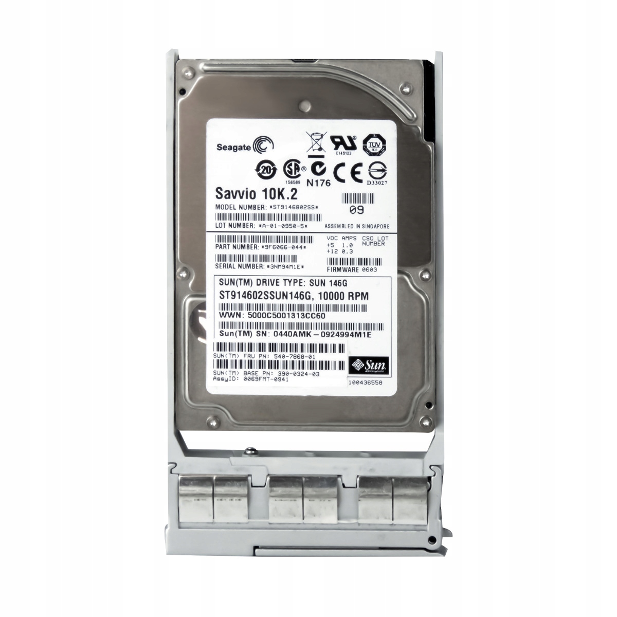 Sun 540-7868-01 146GB 10K 16MB Sas 2,5" ST914602S Sun 146G