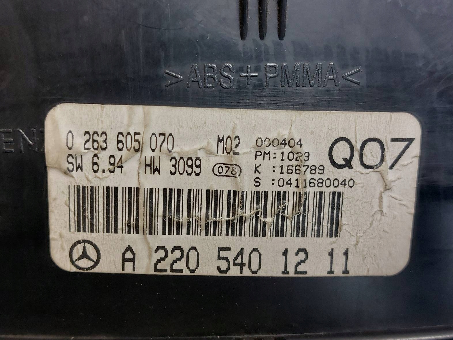 dials dials MERCEDES-BENZ W220 S320 3.2 CDI 2205401211