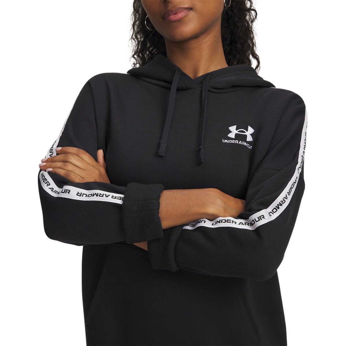 Under Armour Dámská mikina Under Armour Icon Fleece Taped Hdy-BLK