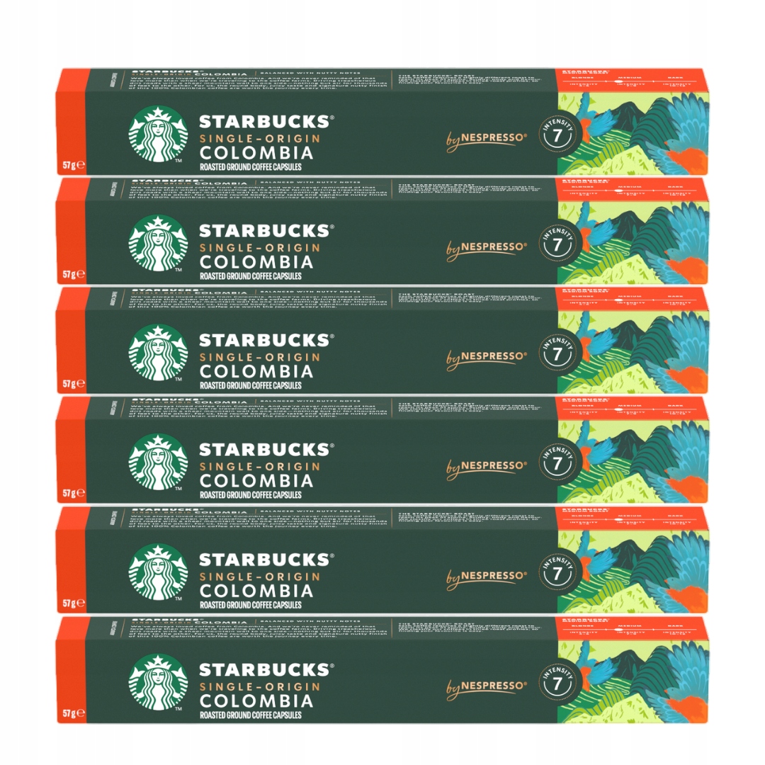 Starbucks Nespresso Colombia 60 kapsułek 6x 57g