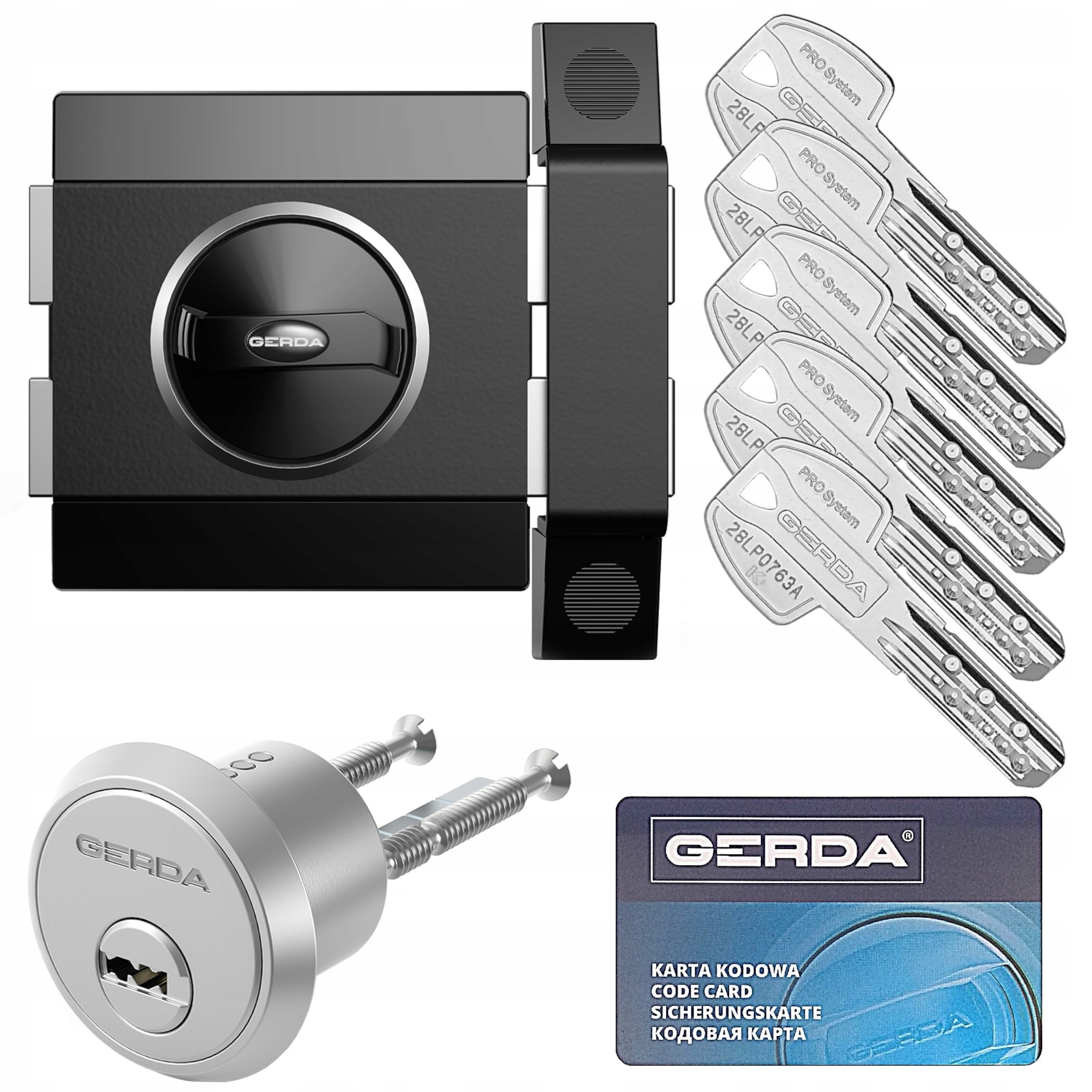 povrchový zámok Gerda ZX1000 čierny atest