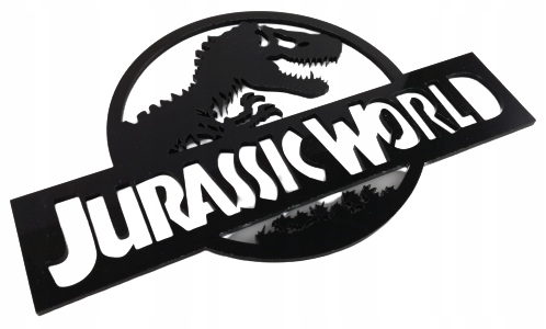 DEKORACJA NA ŚCIANĘ JURASSIC WORLD PLEXI 70X44 cm