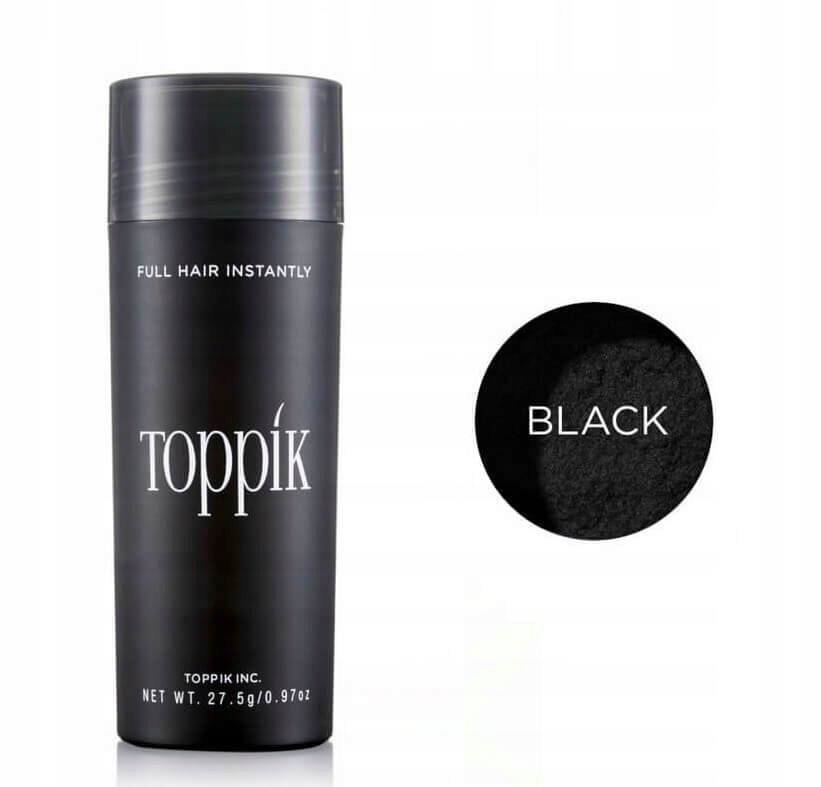 Toppik keratynowe mikrowłókna zagęszczające do włosów 27.5g czarne