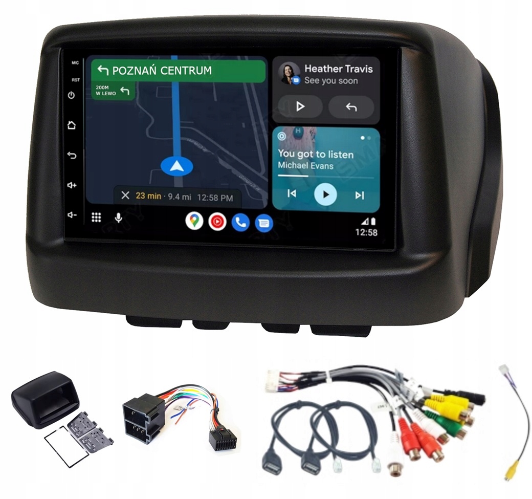 Autorádio 2 Din S Androidem, Automatickým Přehráváním Bluetooth, Carplay, MP3, MP4, Fiat Doblo 2002-2017