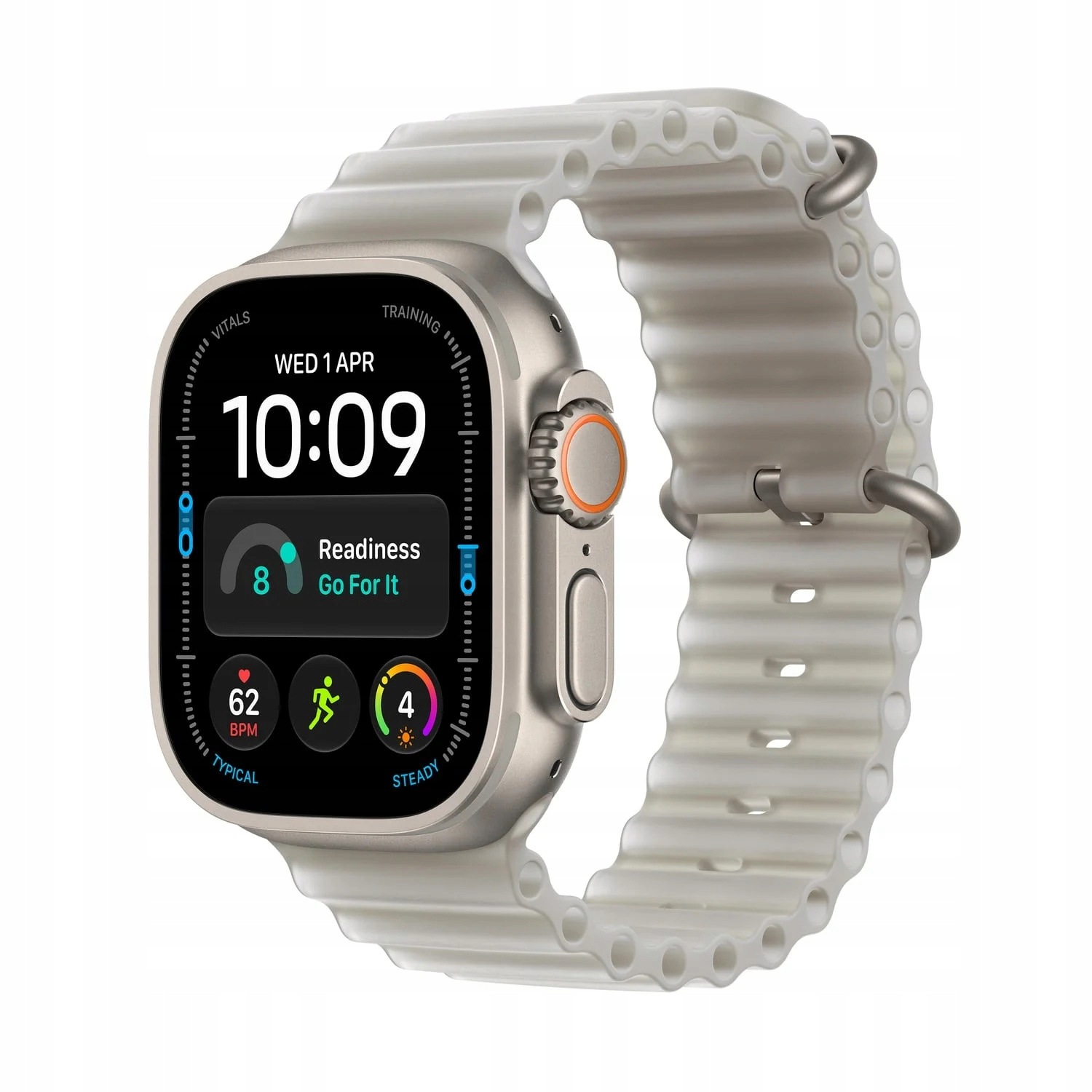 Apple Watch Ultra 4 GPS+Cell 49mm Titán Természetes Óceán Szíj Szürke