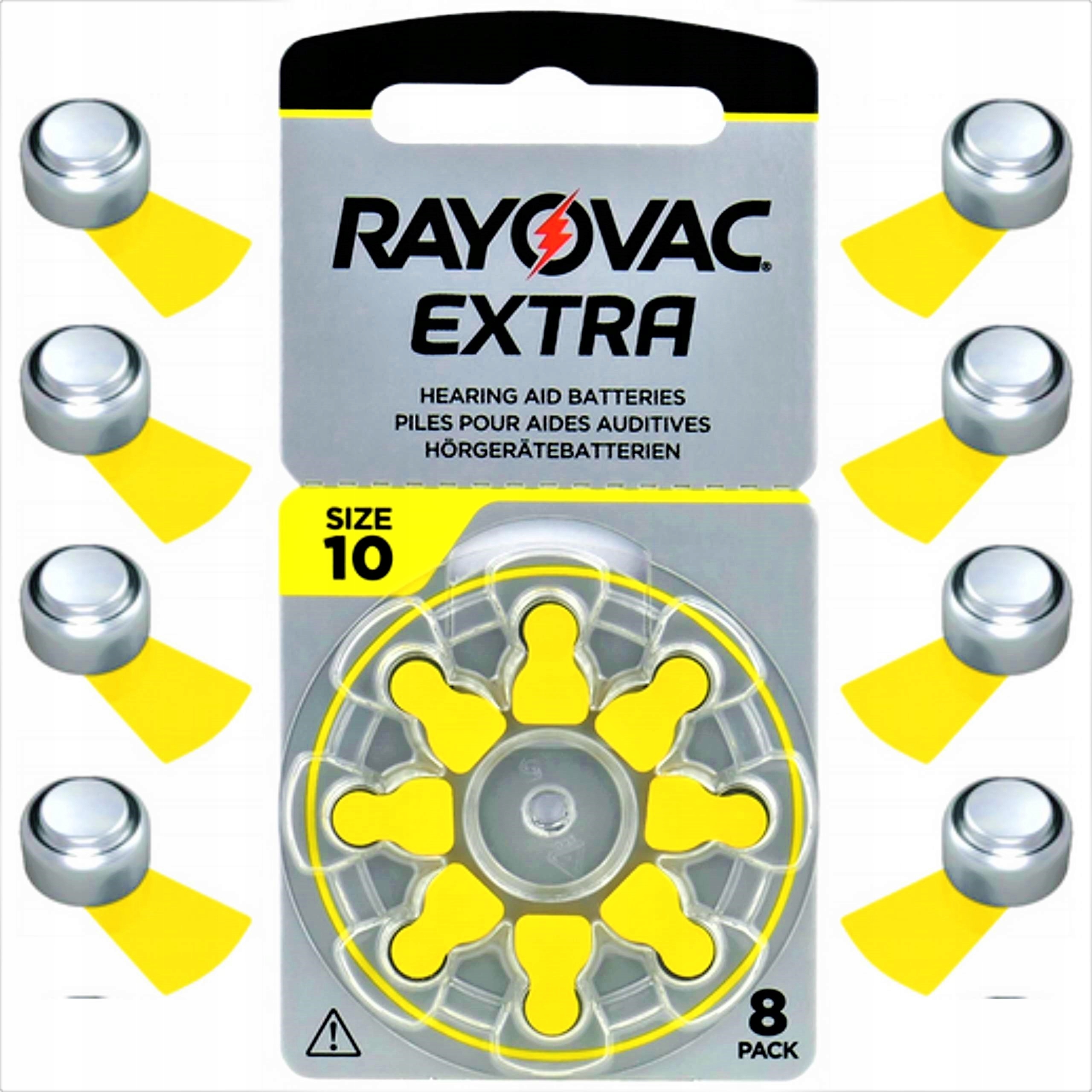 

Baterie Rayovac Do Aparatów Słuchowych 10 Mf x8