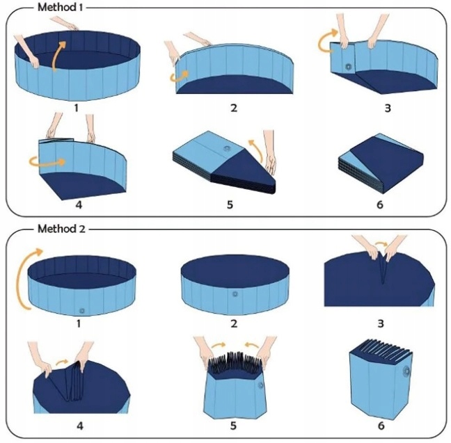 DUŻY BASEN DLA PSA ZWIERZĄT ROZPOROWY OGRODOWY SKŁADANY SZARY 160x30 XL Marka Regmag