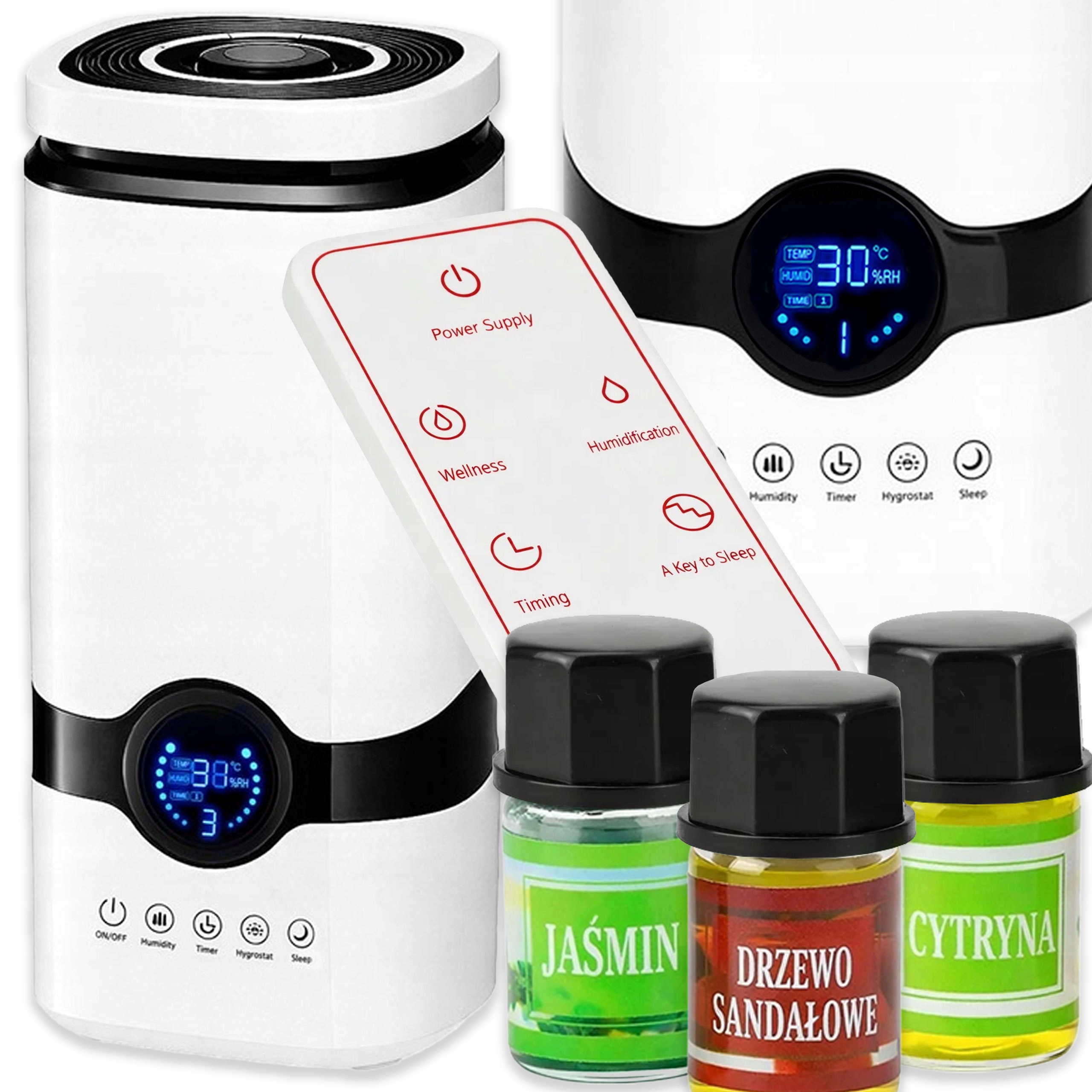 Zvlhčovač Vzduchu Automatický Vonný Aromaterapie Difuzér 3 Oleje