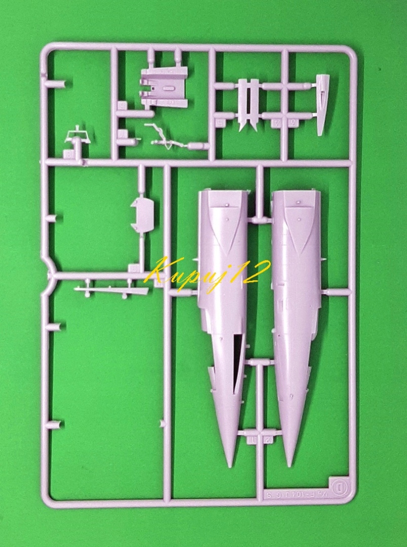 Model samolotu Lockheed F-104S Starfighter ZESTAW:FARBY, LAKIER+KLEJ+PĘDZLE Stan opakowania oryginalne