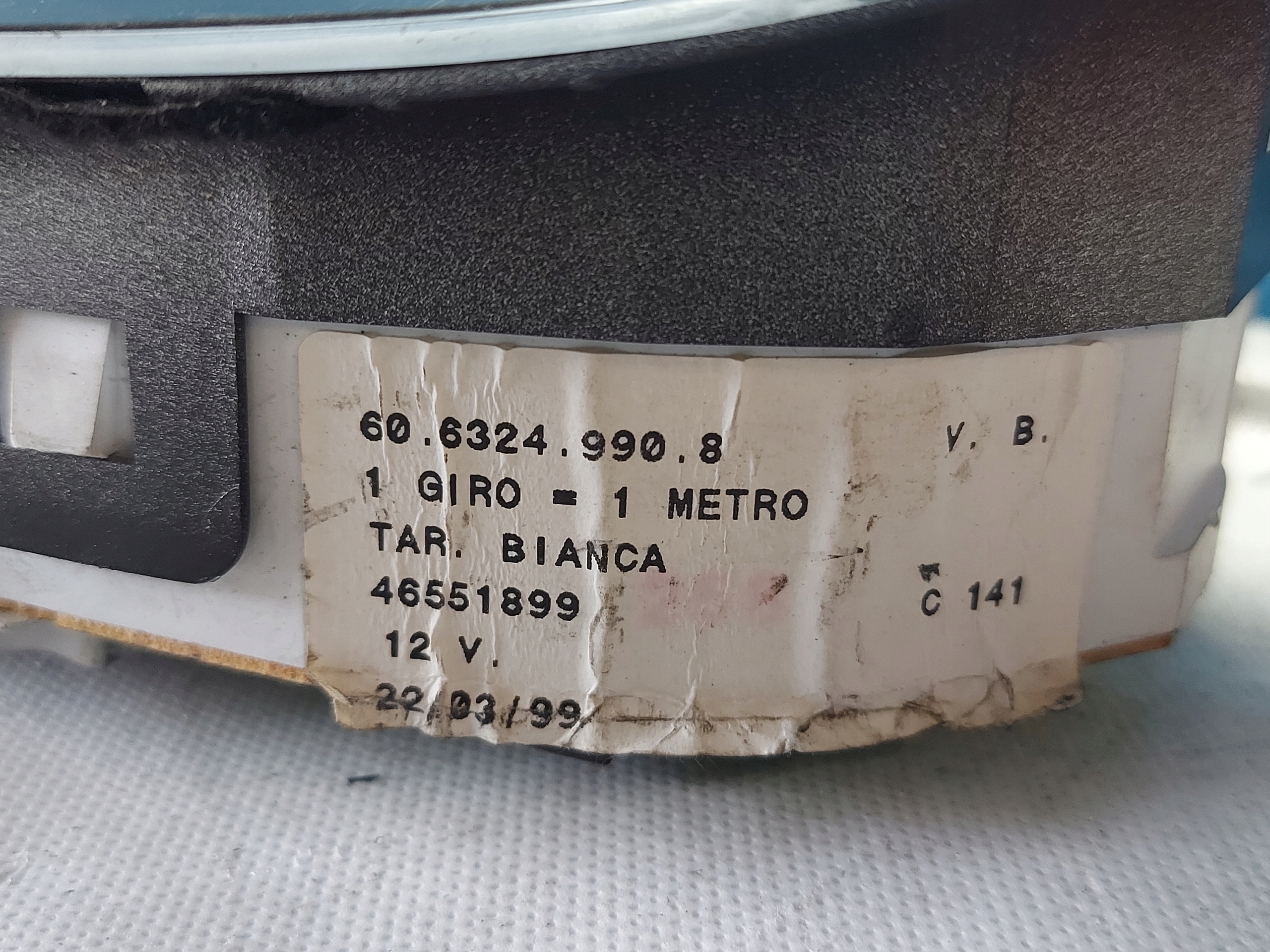 dials clock LANCIA Y 1.2 B 46551899