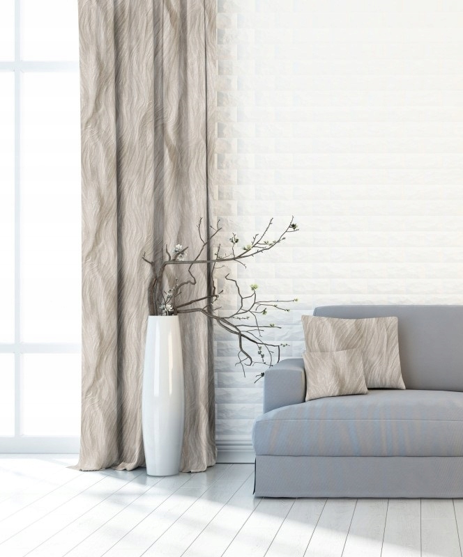 

Zasłona Kremowa Beżowa na Taśmie 140x240 Islander