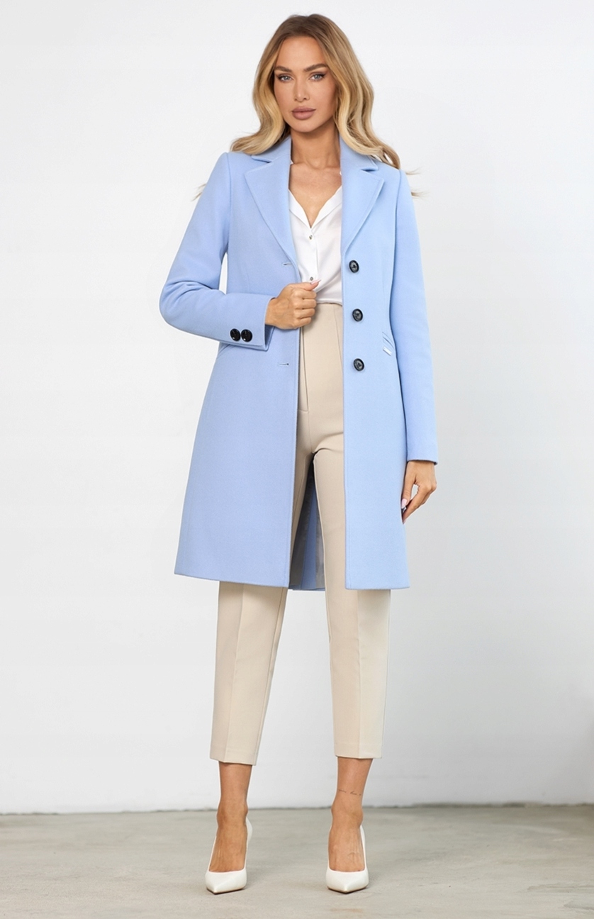 Zartex dámský kabát jaro léto bez kapuce Tina světle modrá SS25 velikost 36