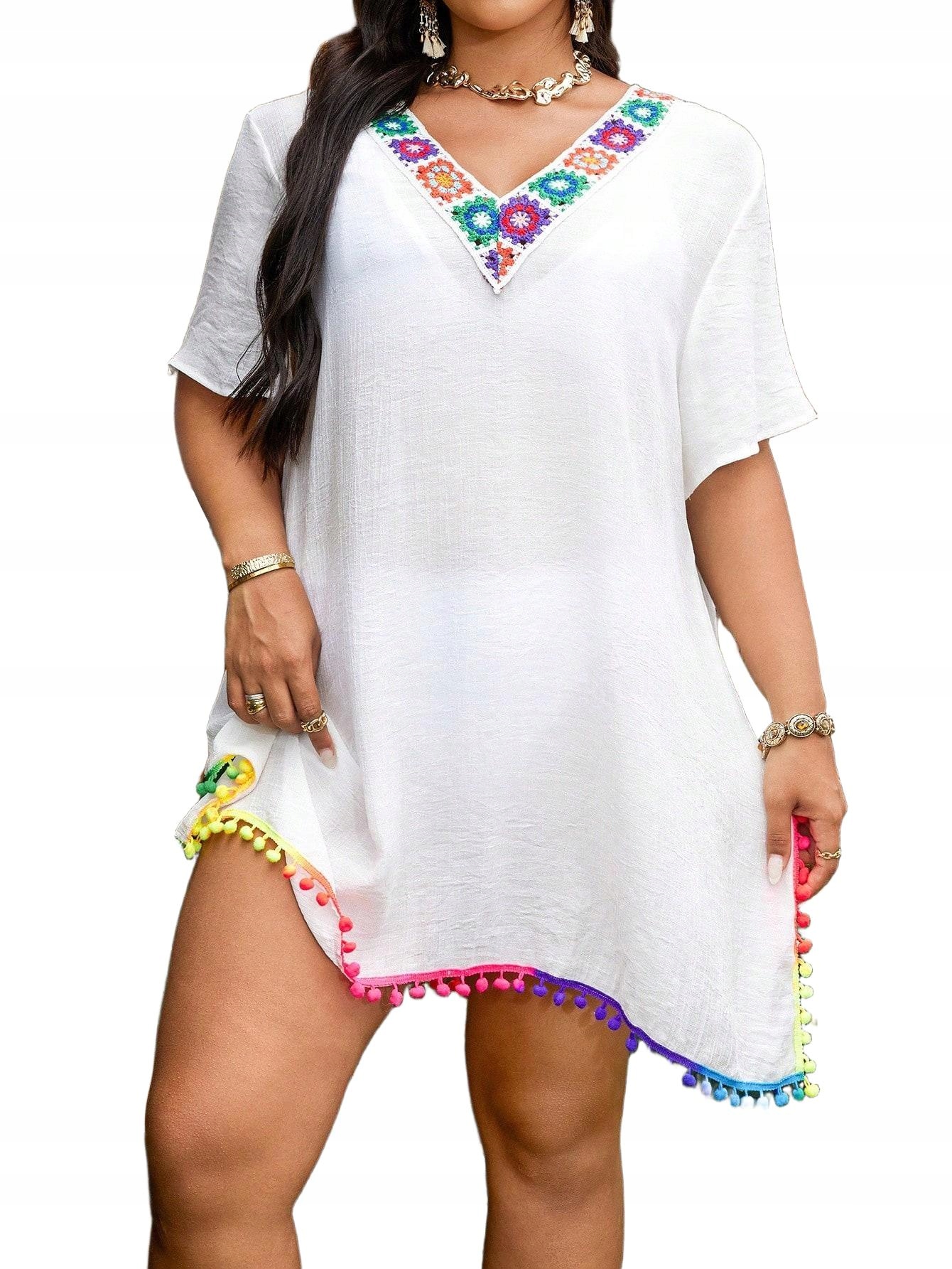 SHEIN PAREO PLAŻOWE WISKOZA XXL