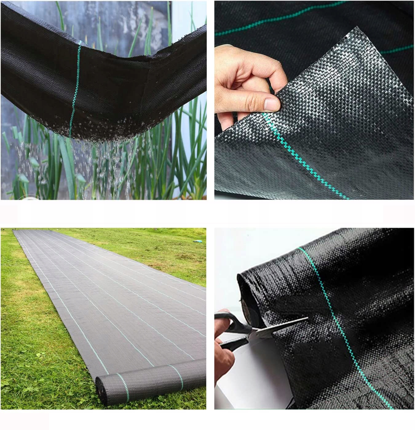 GRUBA AGROWŁÓKNINA 1,5x50m 70 g/m² Antychwastowa Gramatura 70 g/m²