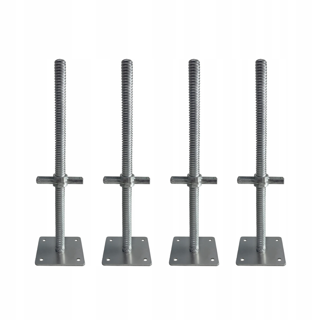 Podstawa Stopa Ramy Rusztowania Warszawskiego 4 sztuki 14x11 cm Ocynkowana