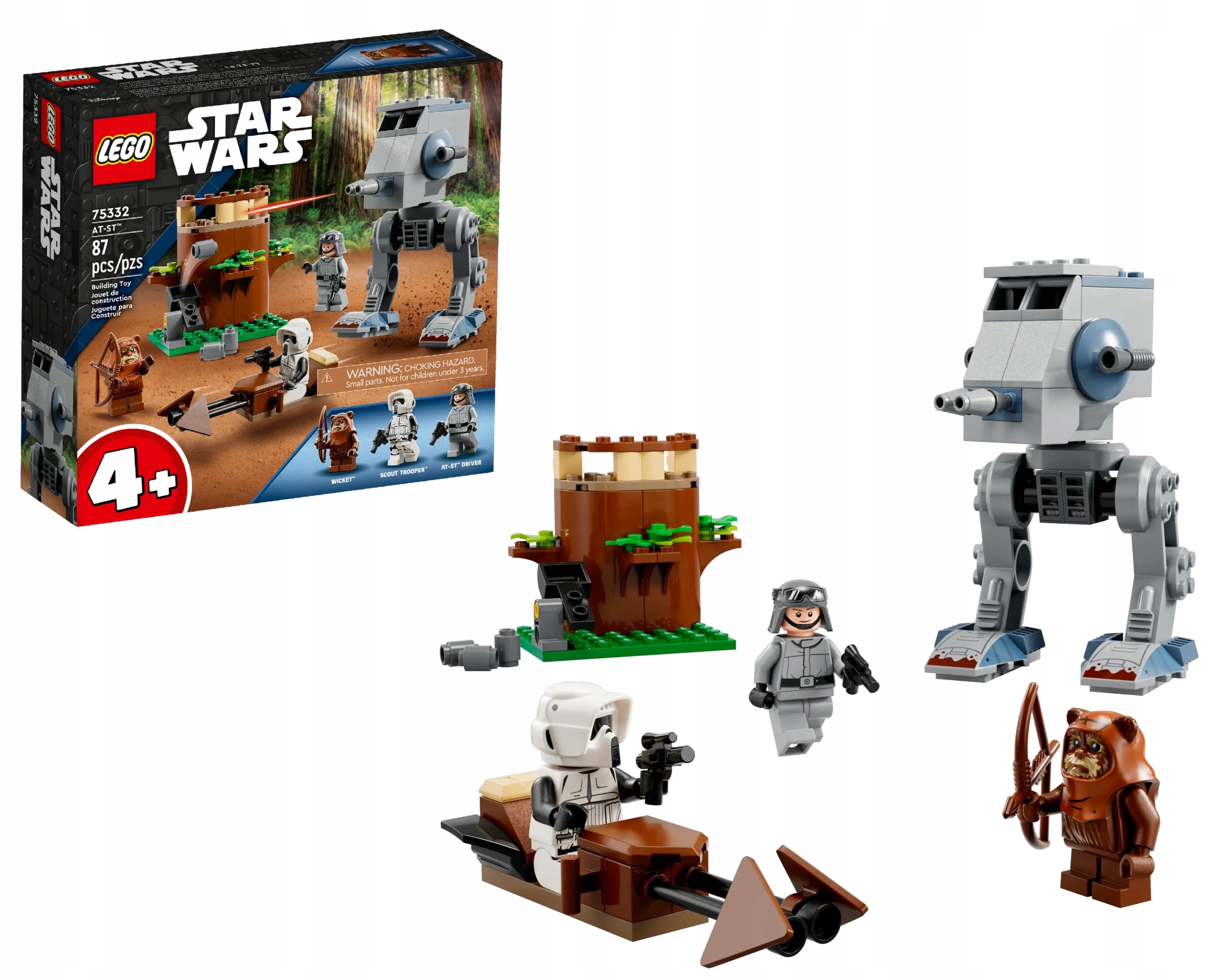 Lego Star Wars 75332 At-st Wicket, zwiadowca szturmowców i kierowca At-st