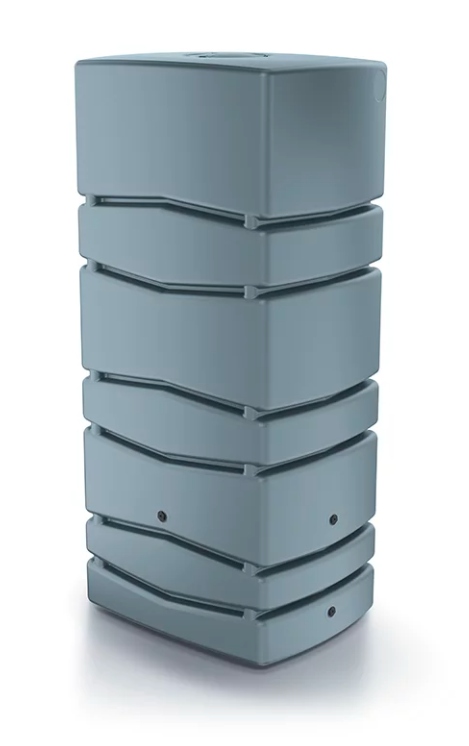 Zbiornik dekoracyjny na wodę deszczową 650L AQUA TOWER 650 szary + KRAN Waga 26 kg