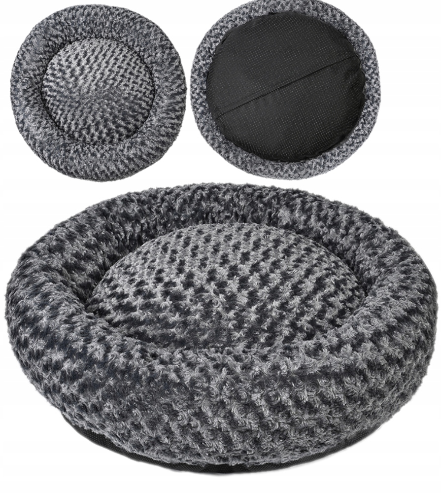 Ekskluzywne Legowisko Dla Psa Futrzane 70 cm