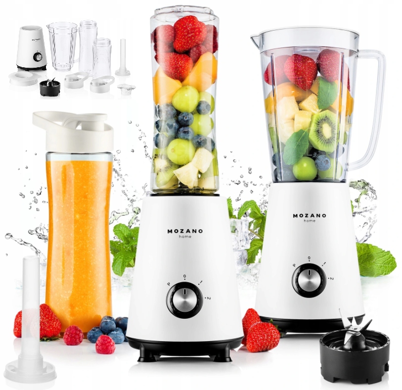 

Blender Kielichowy Do Koktajli 3 W 1 2 Bidony