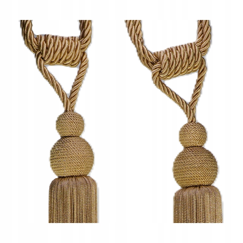 Chvost Premium na závěsy, zlato, 80 cm