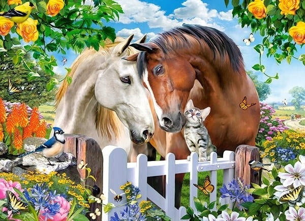 

Castorland Puzzle 100 Najlepszy przyjaciel konie