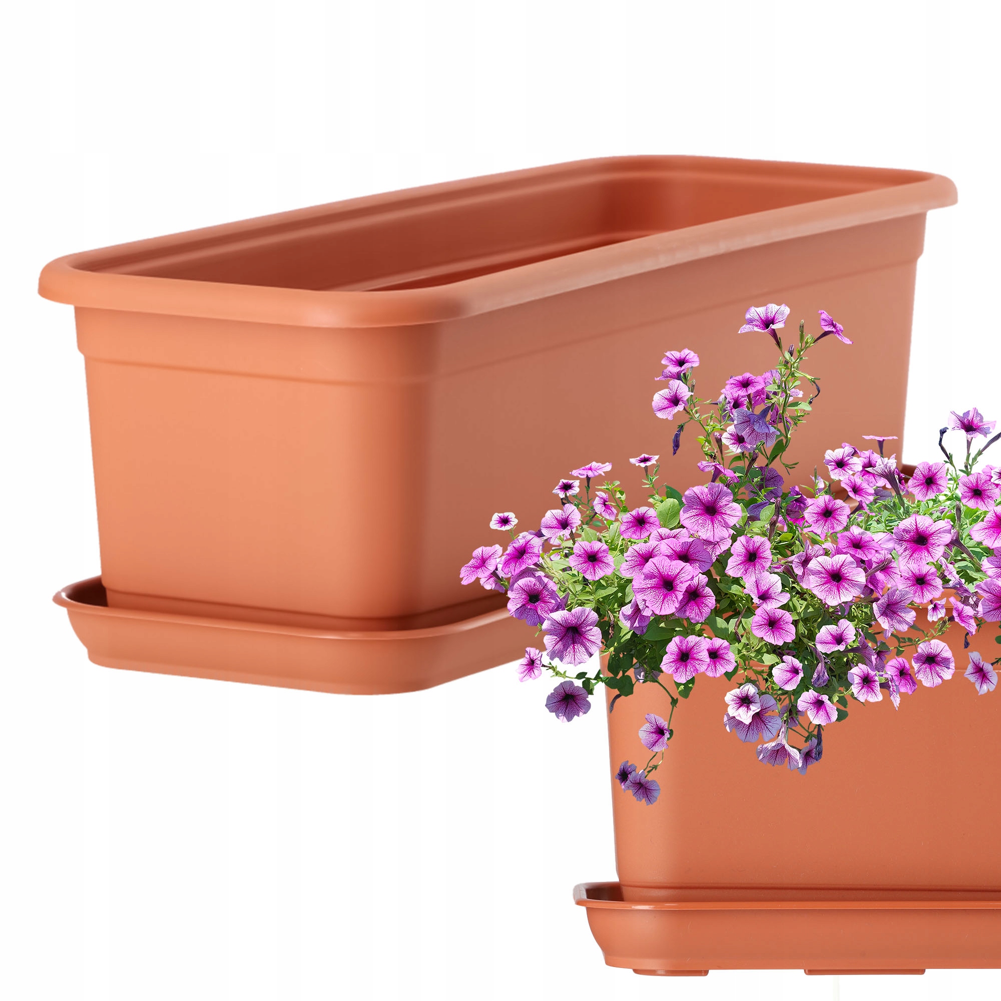 SKRZYNKA BALKONOWA DONICZKA 40cm + PODSTAWKA