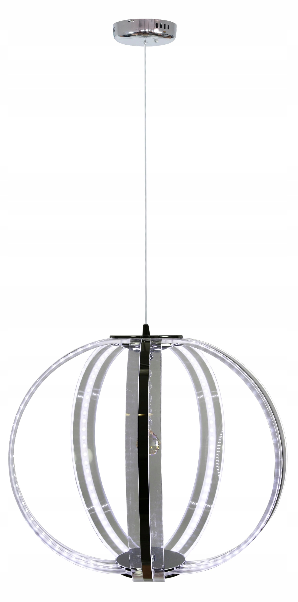 Luxusní 35W Led Lampa S Křišťálem Akryl+ocel