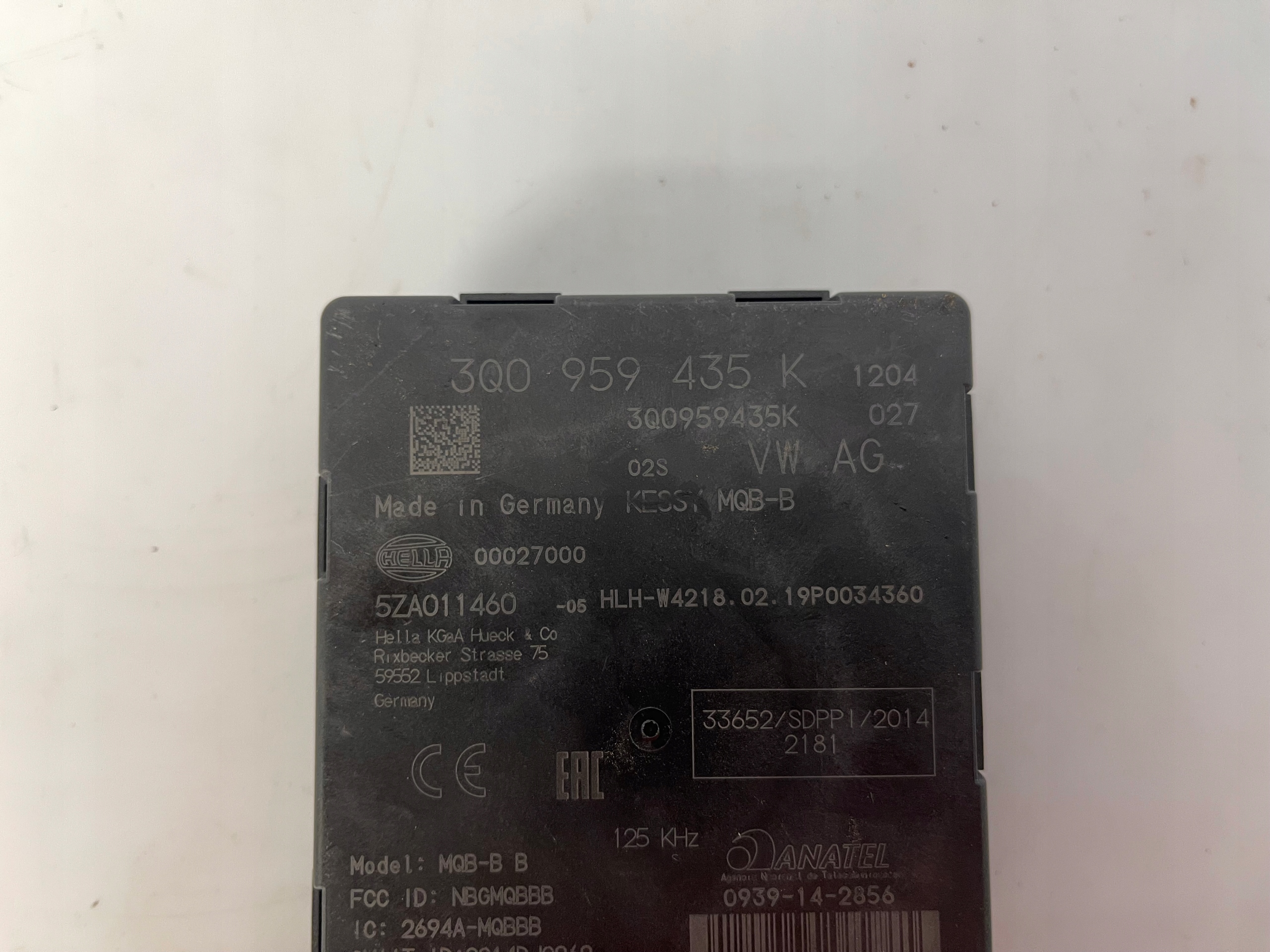 module computer control unit KESSY VW PASSAT B8 3Q0959435K