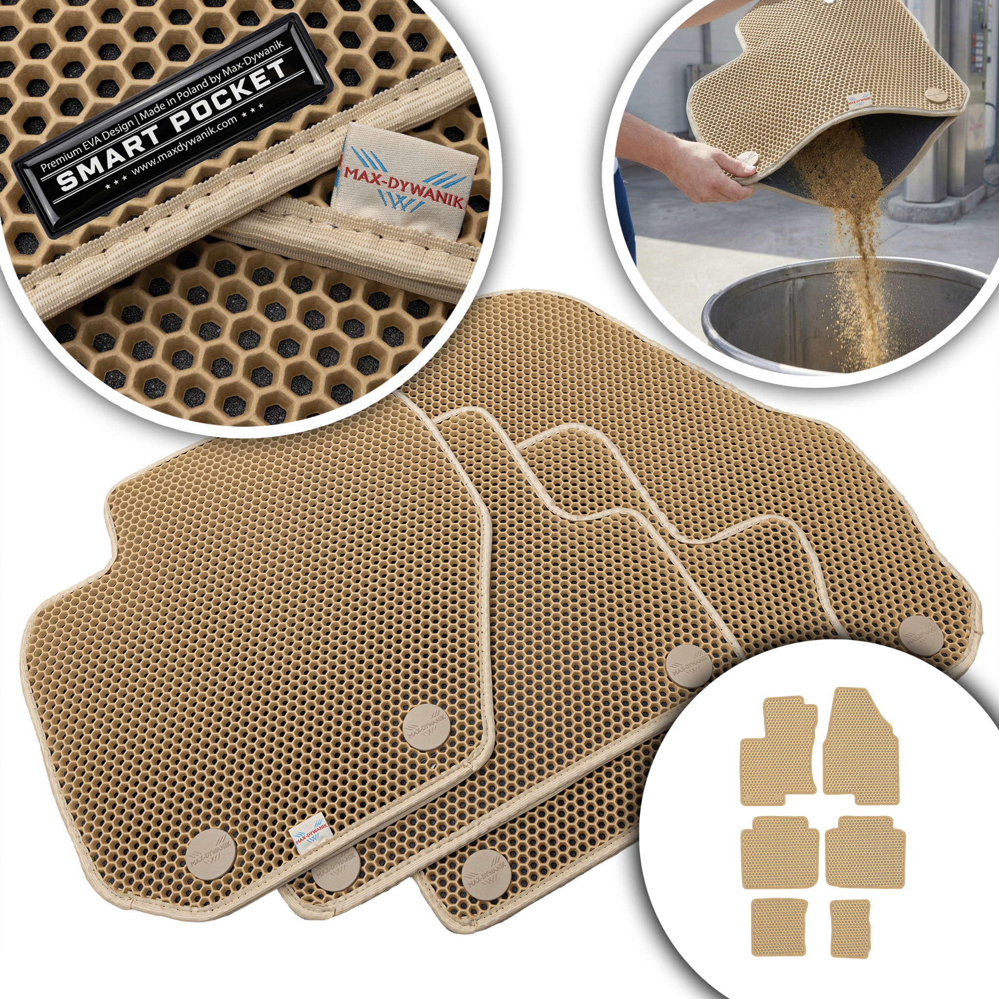 Nissan Qashqai +2 7os 2008-2013 Koberce Eva Smart Pocket