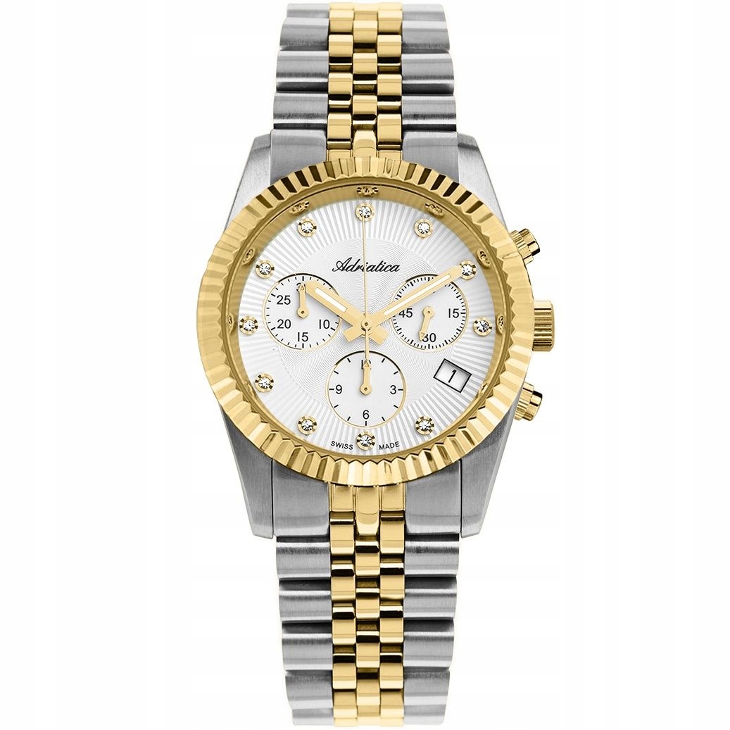 Dámské hodinky Adriatica na náramku A3809.2143CH Chronograf Swiss