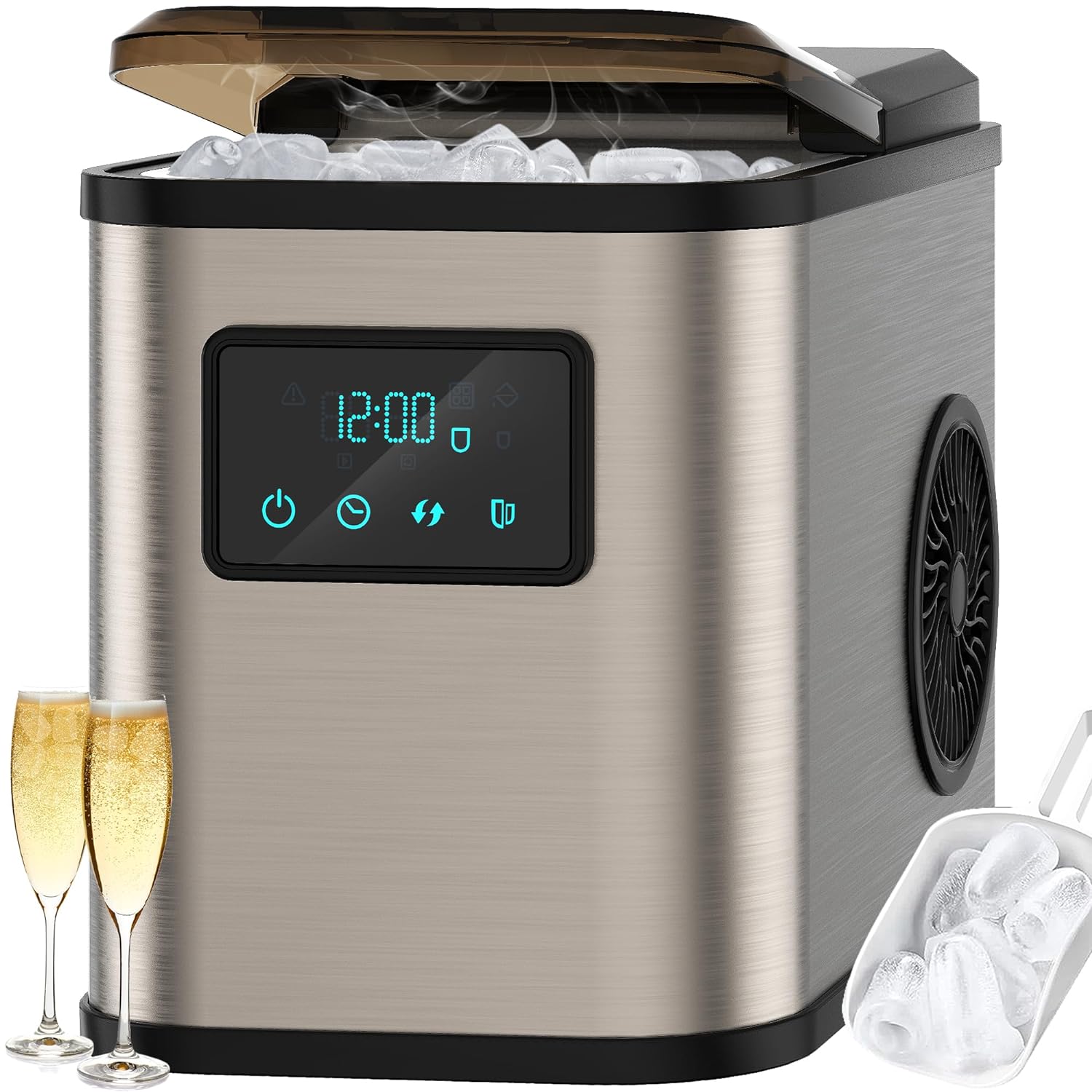 Kocka na ľad KeeGone YT-E-009BA strieborná/sivá 120 W