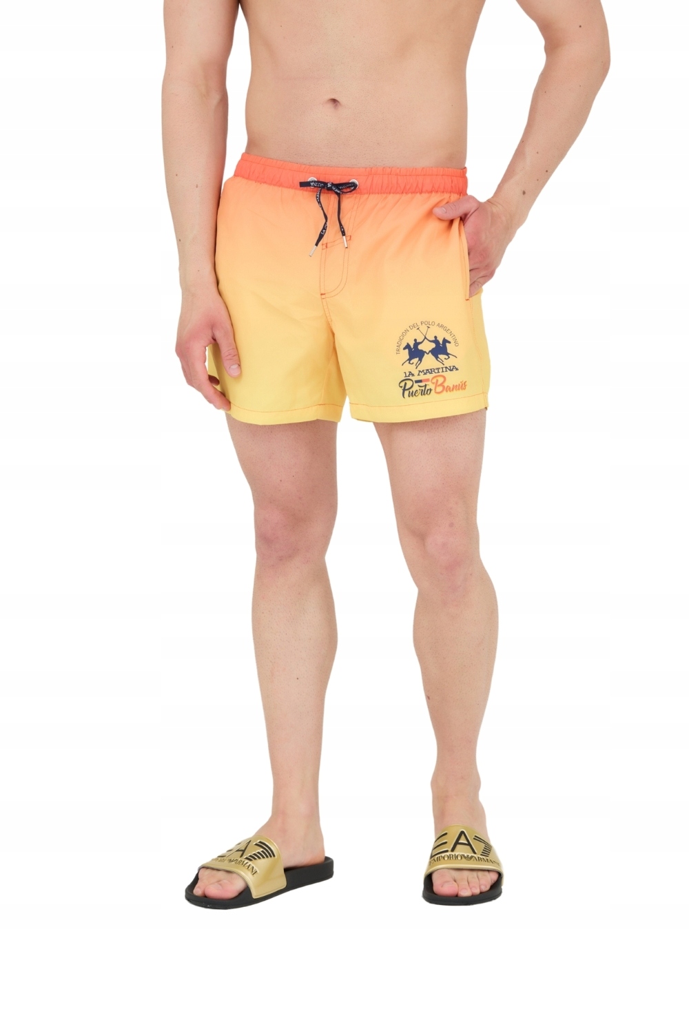 La Martina Kraťasy žluté, velikost XL