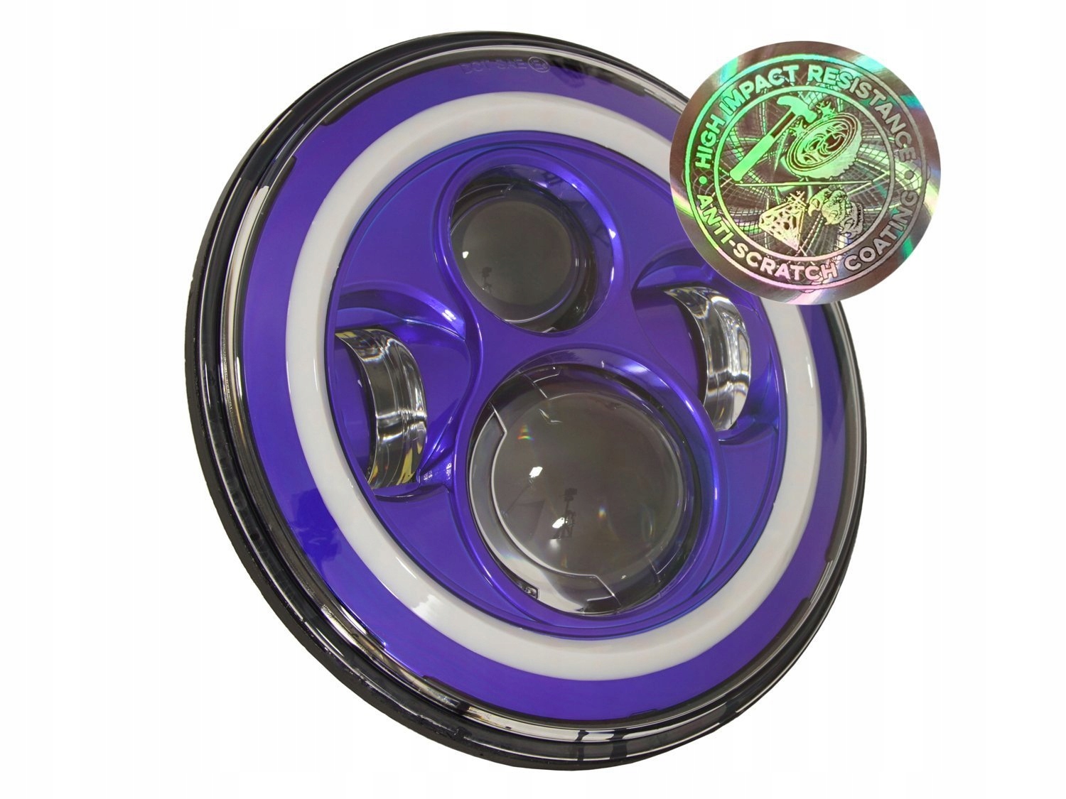 lampa LED DRL chipy OSRAM 7 reflektor niebieski Numer katalogowy części LED-OSRAM-78BL-DRL-AS