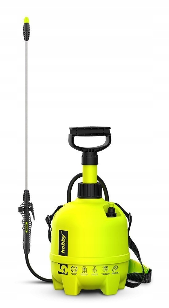 Tlakový postrekovač 5 l s lankom 40 cm a nastaviteľnou tryskou Hobby Marolex