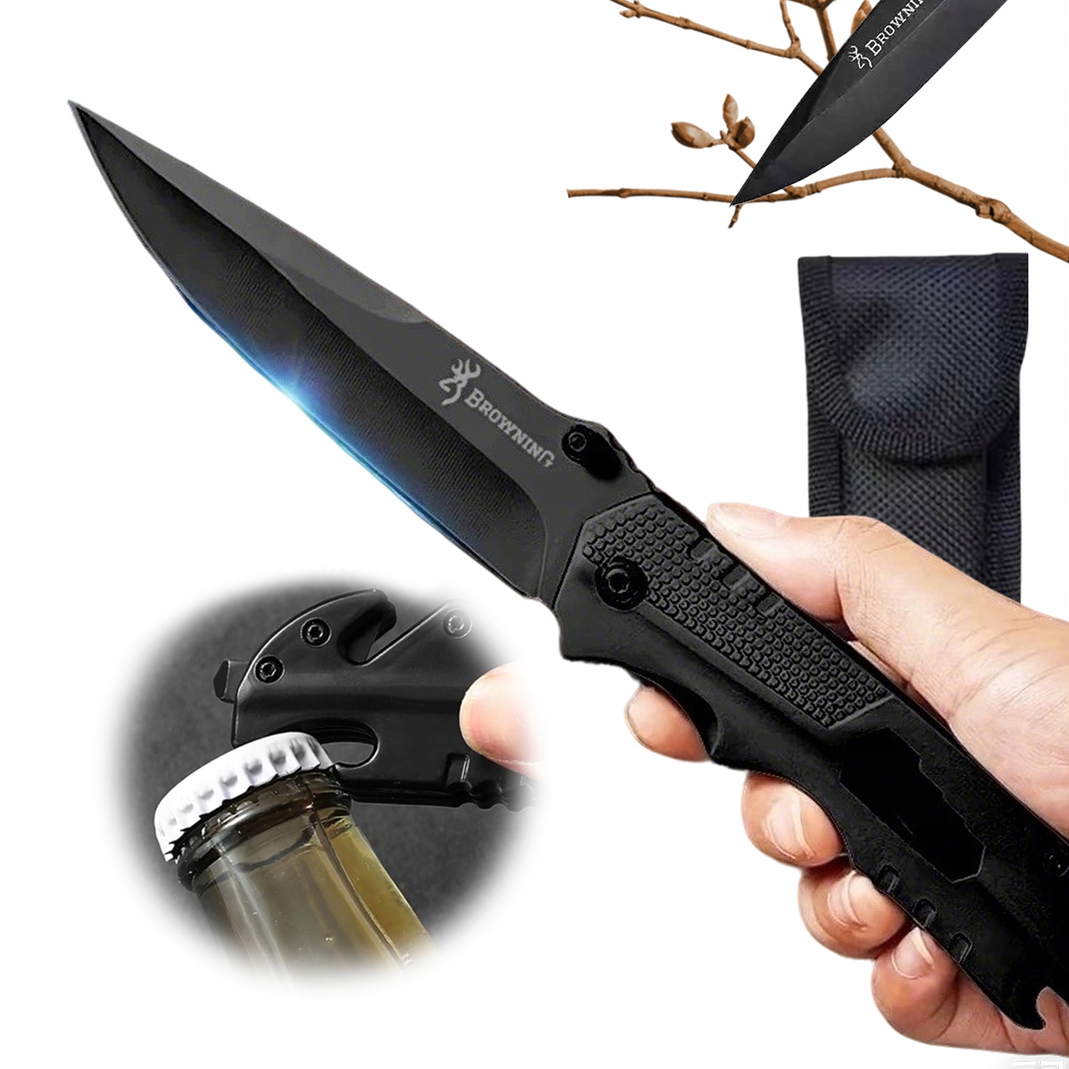 Wielofunkcyjny Nóż Składany Do Camping Hiking Hunting Fishing