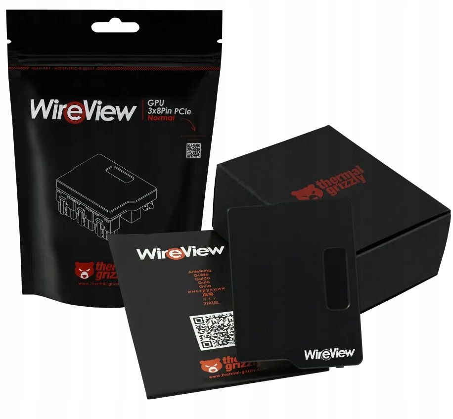 Thermal Grizzly WireView Gpu, 3x 8-Pin PCIe Normální měřič odběru proudu