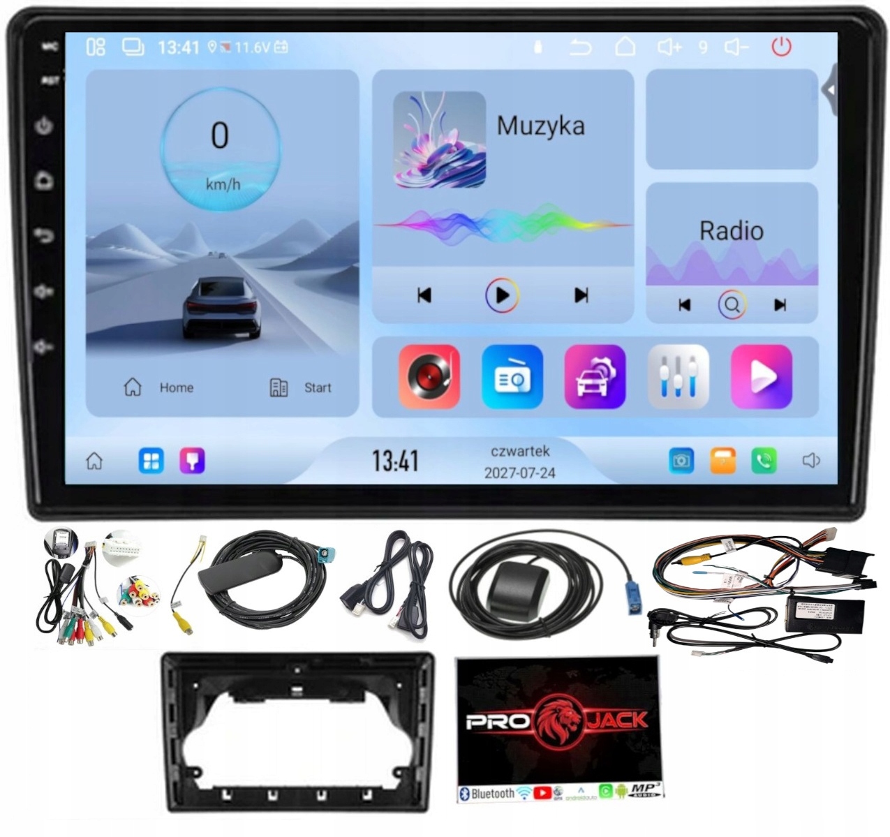 Rádio Navigace Android Auto Ford Transit Custom 2020-2024 4GB 64GB Sim
