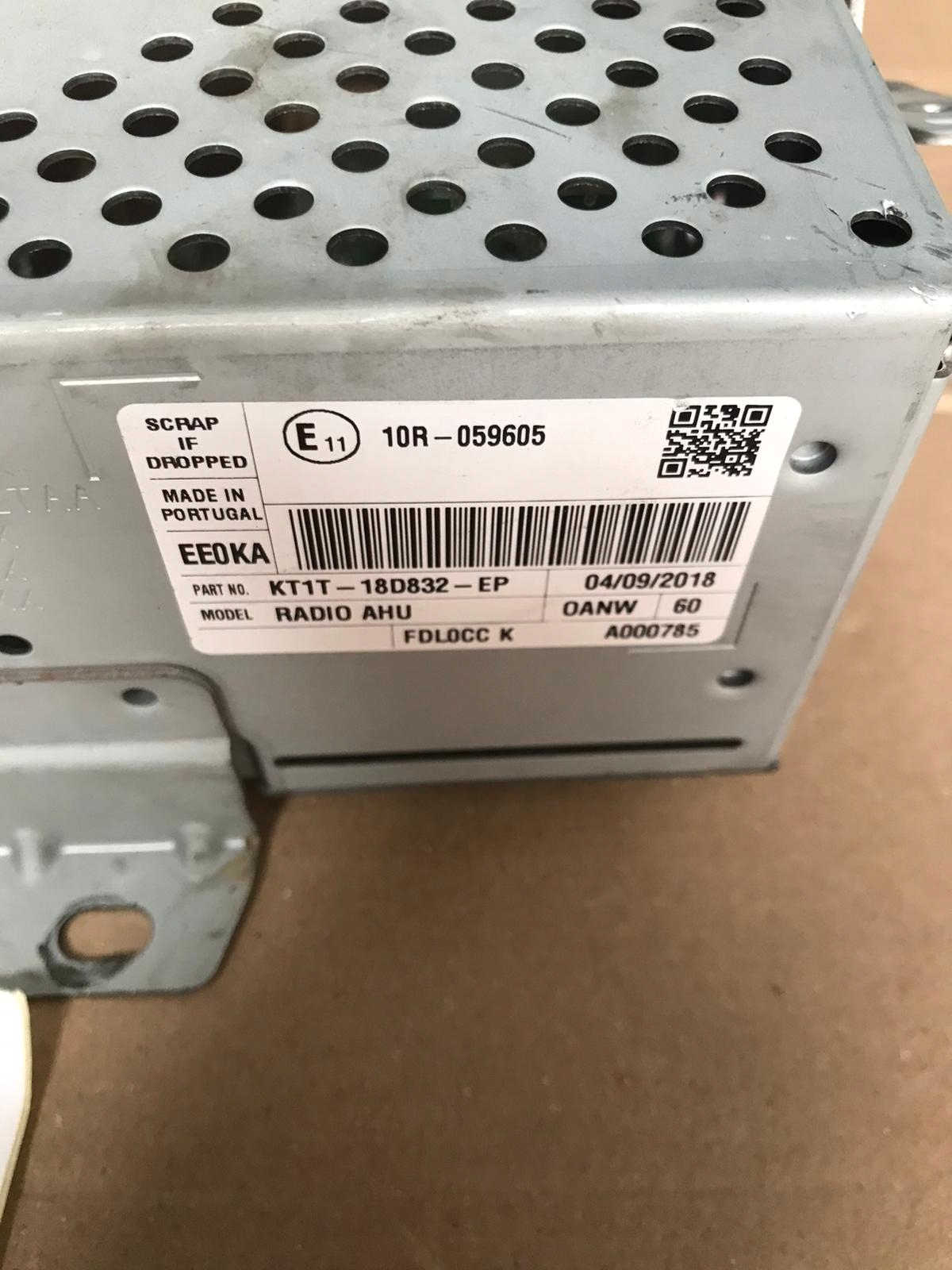 РАДИОПРИЕМНИК ОРИГИНАЛЬНЫЙ FORD CONNECT MK2 LIFT KT1T-18D832-EP