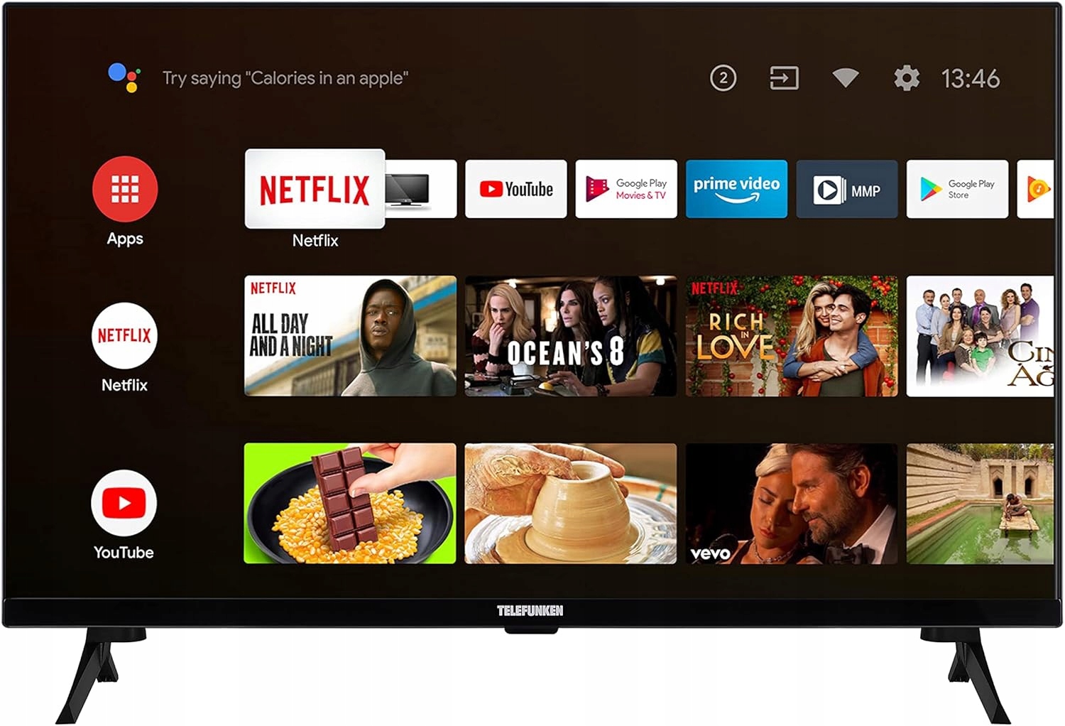 Telewizor Telefunken XF32AN660S 32" Led FullHD Hdr SmartTV DVB-T2 Bluetooth