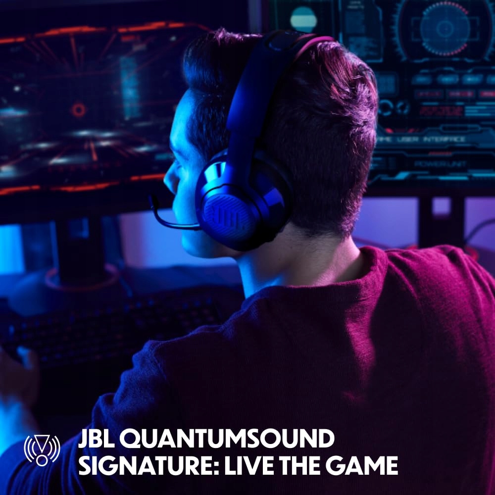 JBL Quantum 350 Bezprzewodowe Słuchawki Gamingowe USB-C QuantumSurround — miniatura 5