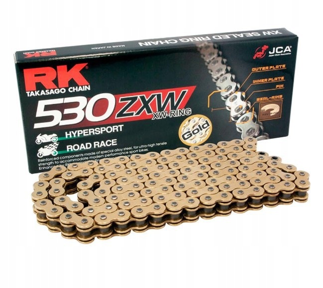 Rk Hnacia Reťaz GB530ZXW-118 (xw-ring) S Uzáverom (clf) Súčasťou Balenia