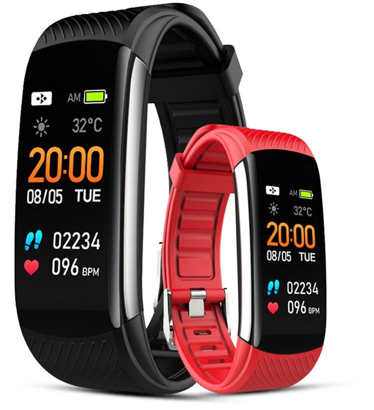 Černý Smartband Giewont Fitness Sport 2 Proužky
