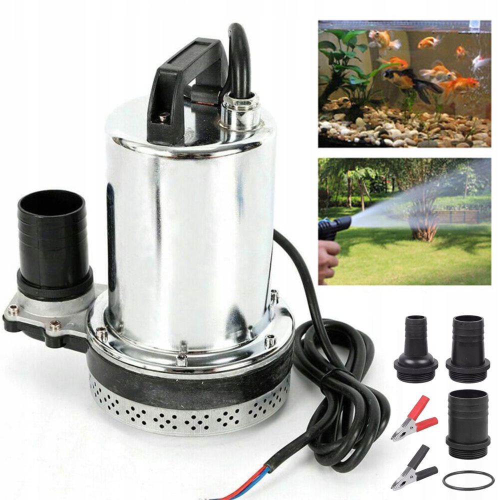 Ponorné čerpadlo 12 V Dc, 8000 L/h pro chov zvířat, akvakulturu