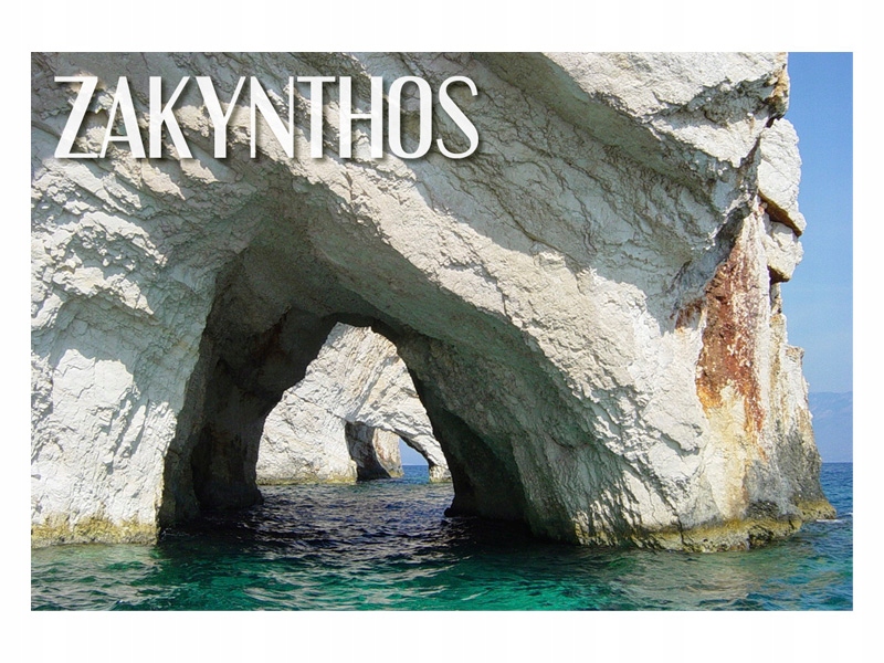 

Zakynthos Błękitne Groty Magnes na lodówkę