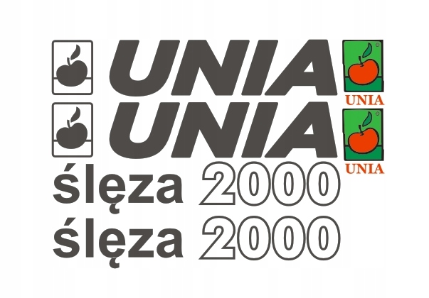 Samolepky s nálepkou Unia Ślęza 2000