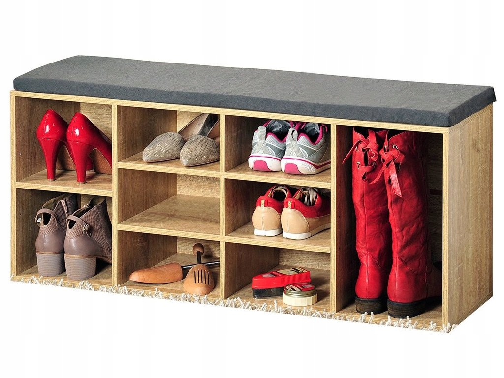 Botník so sedákom Kesper 30 x 48 x 104 cm dub prírodný