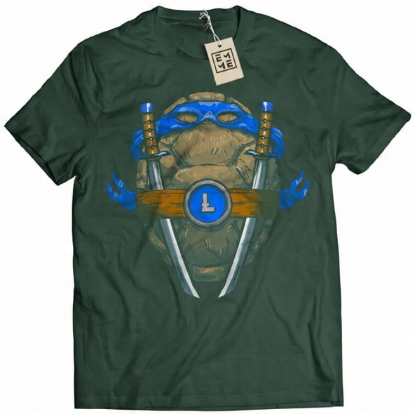

Koszulka Leonardo Źółwie Ninja Tmnt zielona L