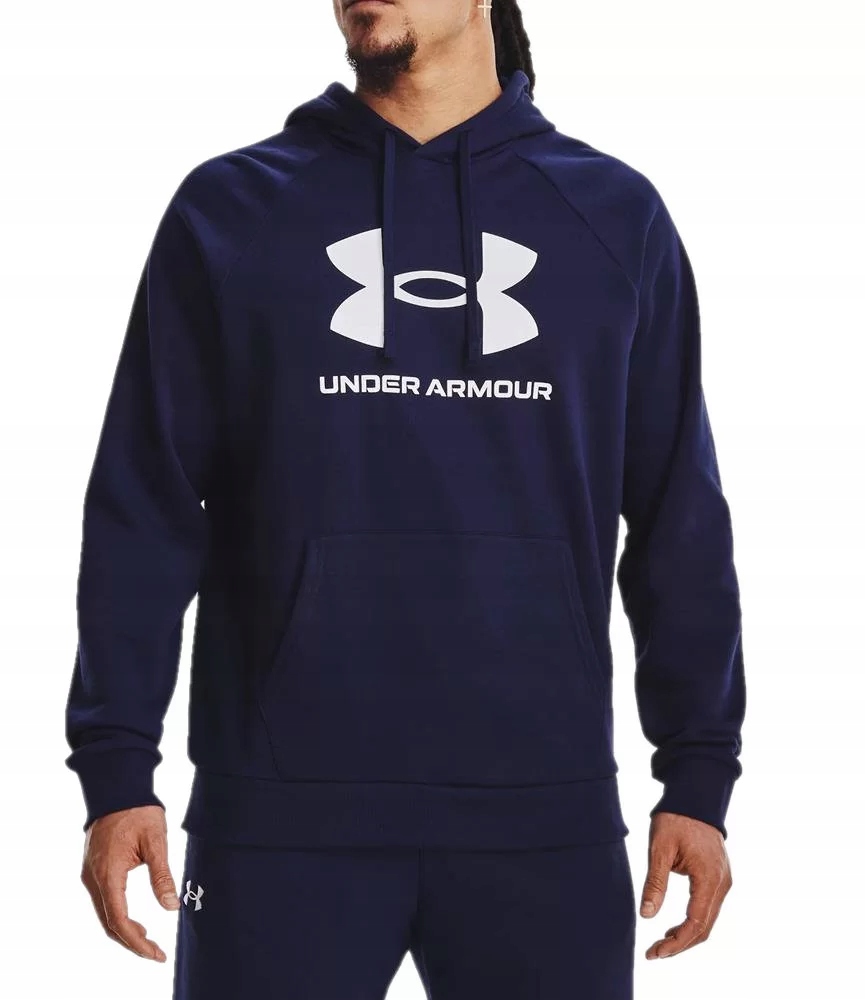 Under Armour bavlněná mikina pánská s kapucí Rival Logo